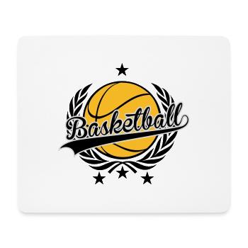 basketball Wappen - Mousepad (Querformat) - Weiß - Vorne