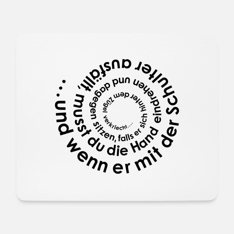 Reiterdeutsch Reiterspruch Reiter T-Shirt - Mousepad (Querformat) - Weiß