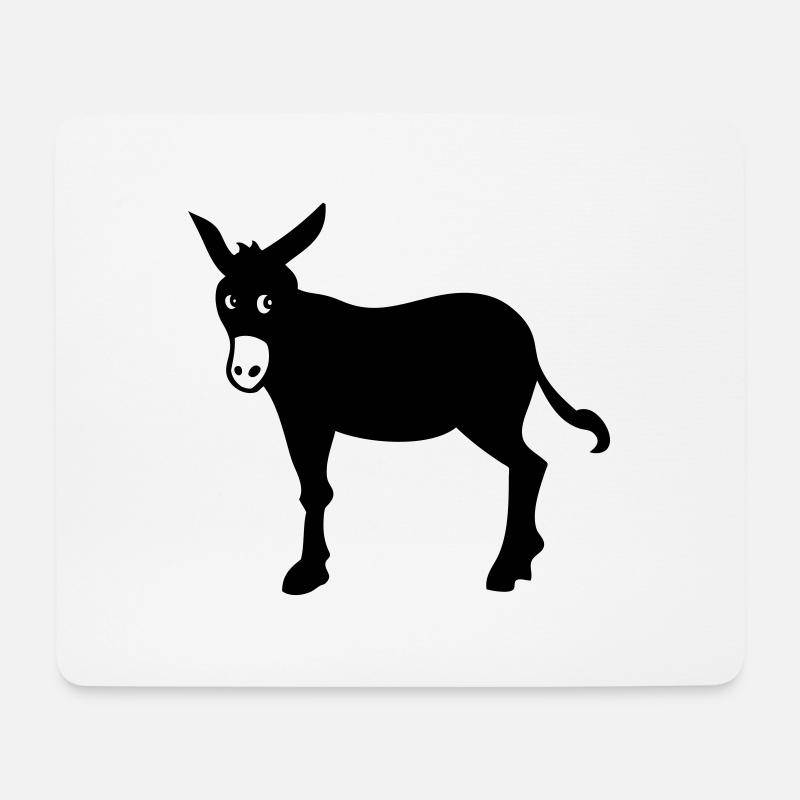 Katalanischer Esel, Symbol von Katalonien Barcelon - Mousepad (Querformat) - Weiß
