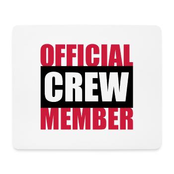 Official Crew Member - Tapis de souris (format paysage) - blanc - Devant