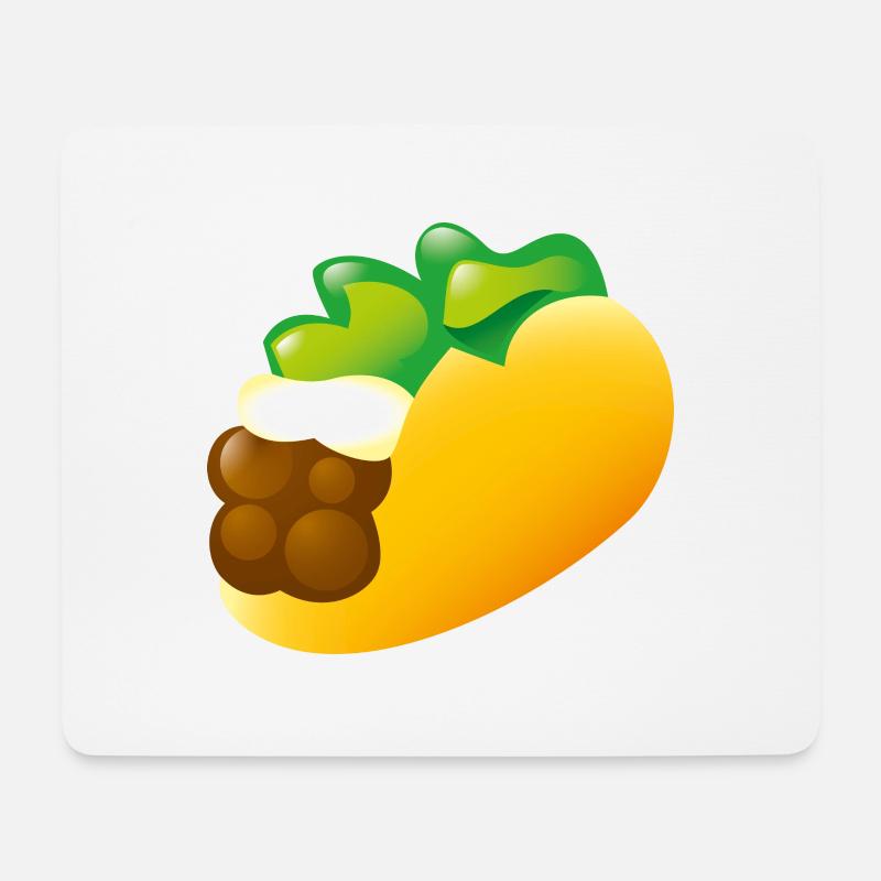 Smiley Tacco - Mousepad (Querformat) - Weiß