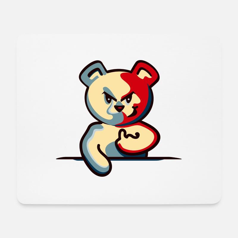 Teddy o Bär - Mir kann keener (teddy bear DDP) - Mousepad (Querformat) - Weiß