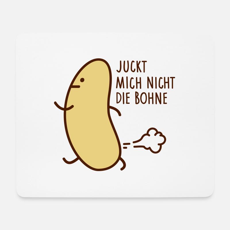 Nicht die Bohne - Mousepad (Querformat) - Weiß