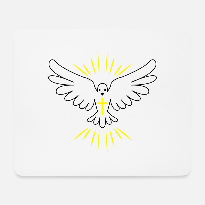 holy_ghost_002 - Mousepad (Querformat) - Weiß