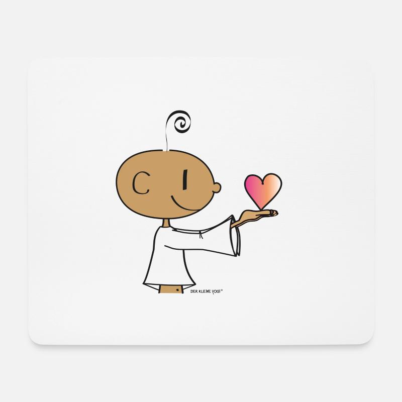 Der kleine Yogi - Mousepad (Querformat) - Weiß