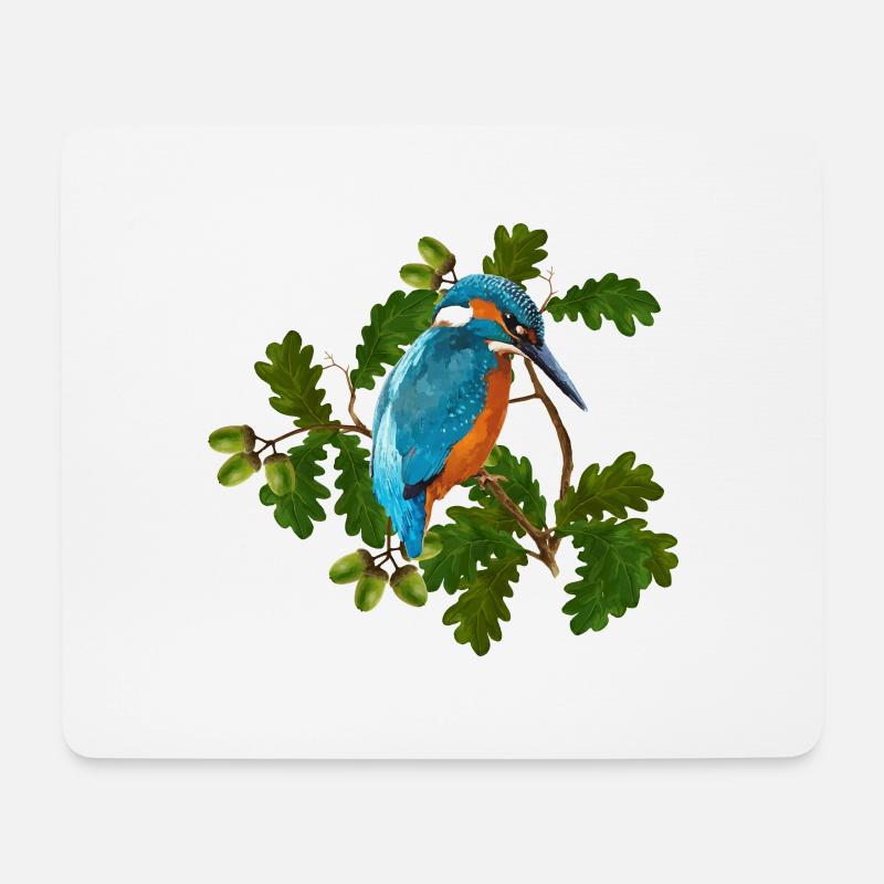 Vogel - Mousepad (Querformat) - Weiß