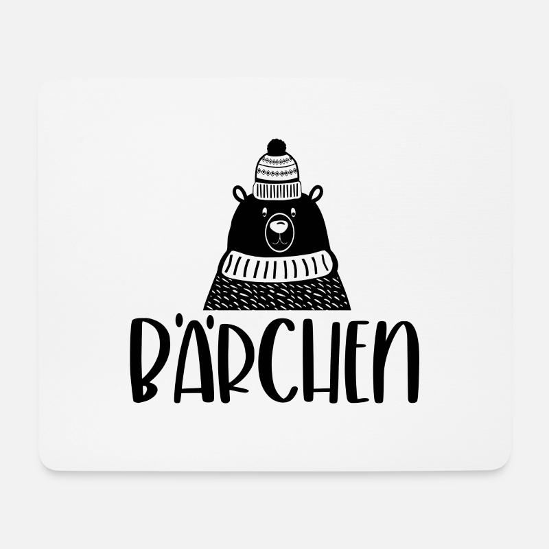 Bärchen - Mousepad (Querformat) - Weiß