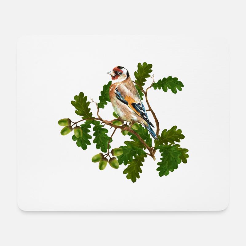 Vogel - Mousepad (Querformat) - Weiß