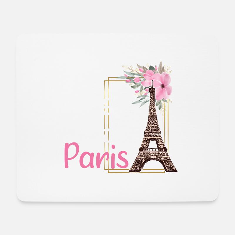 Take Me To Paris Frankreich France Eiffelturm - Mousepad (Querformat) - Weiß