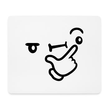 Thinking Face Thoughtful - Mouse Pad (horizontal) - white - Front