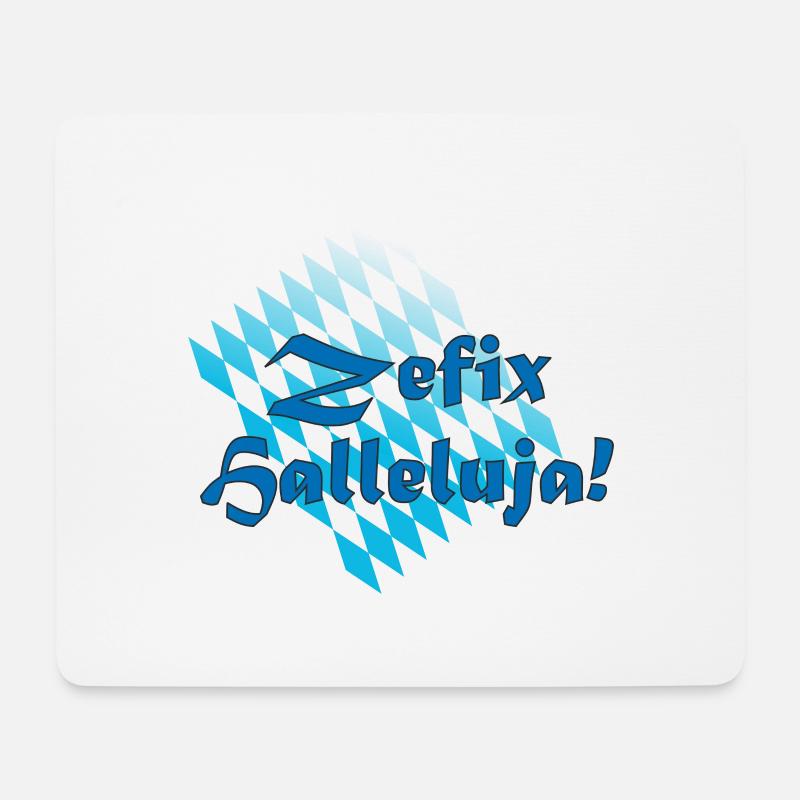 Zefix - Mousepad (Querformat) - Weiß