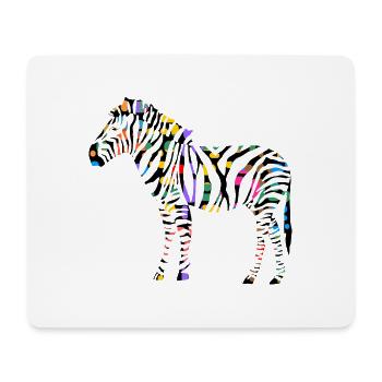Zebra - Mousepad (Querformat) - Weiß - Vorne