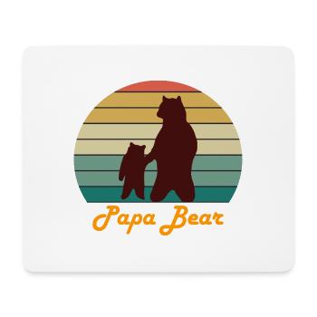 Papa Bear - Mouse Pad (horizontal) - white - Front