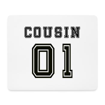 Cousin01 original birthday humor gift - Mouse Pad (horizontal) - white - Front