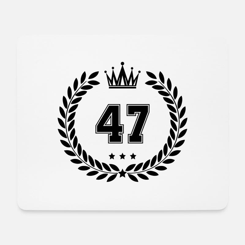 wappen 47 - Mousepad (Querformat) - Weiß