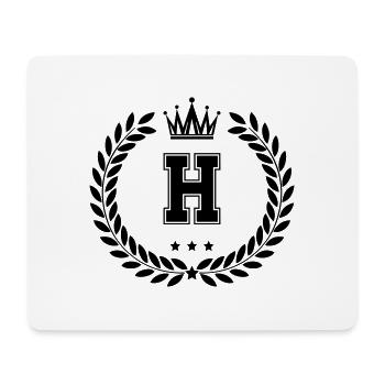 Armoiries H - Tapis de souris (format paysage) - blanc - Devant