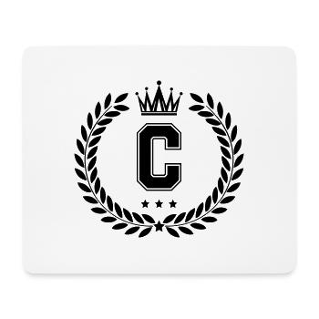 coat of arms C - Mouse Pad (horizontal) - white - Front
