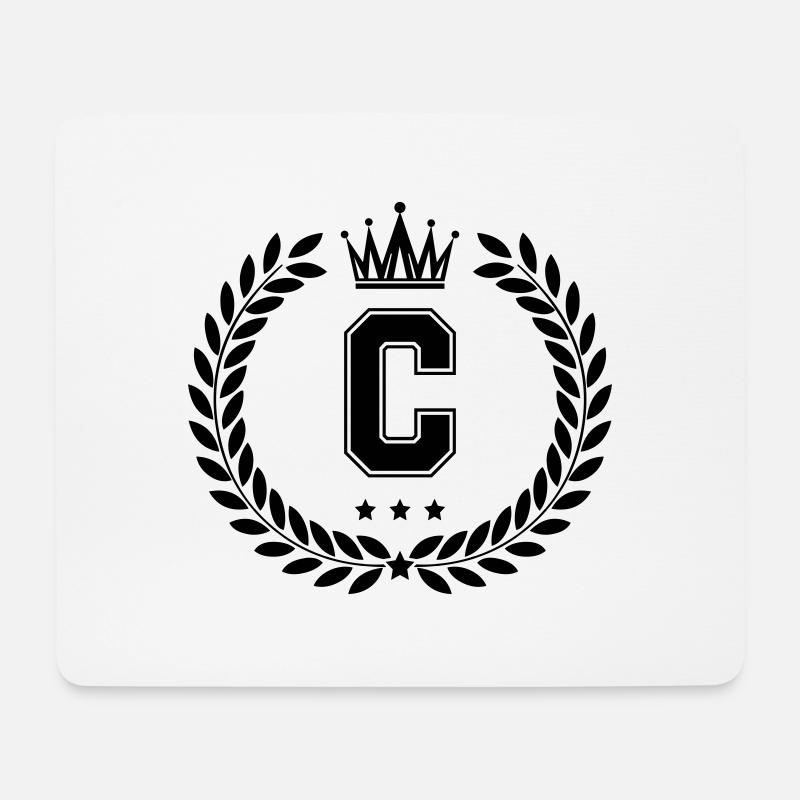 wappen C - Mousepad (Querformat) - Weiß