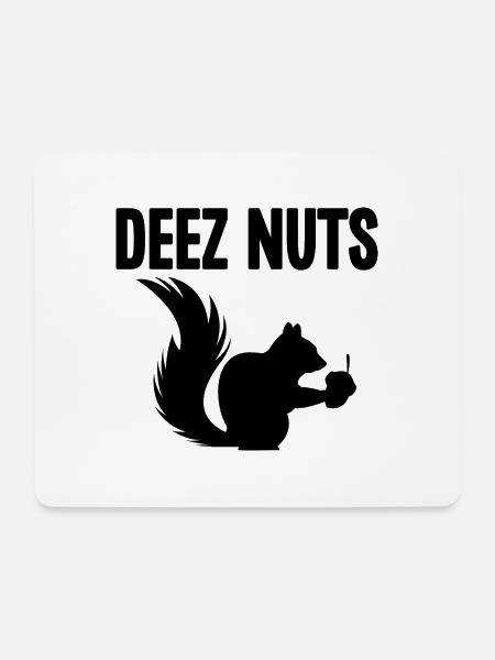 Deez Nuts Eichhörnchen - Mousepad (Querformat) - Weiß