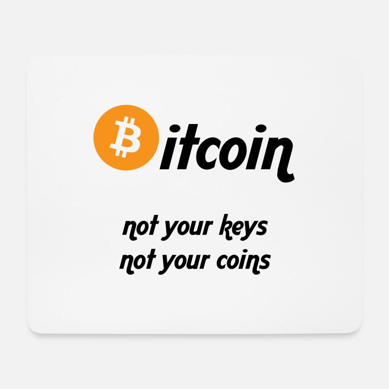 Bitcoin - Mouse Pad (horizontal) - white