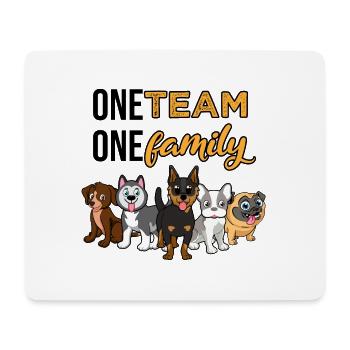team familie hund bachelorette party schildmaid - Mousepad (Querformat) - Weiß - Vorne