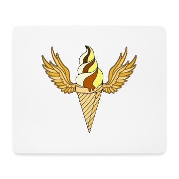 Eis - Mousepad (Querformat) - Weiß - Vorne