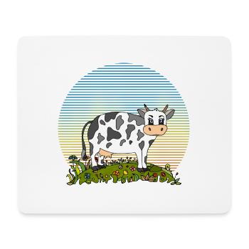 Cow - Mouse Pad (horizontal) - white - Front