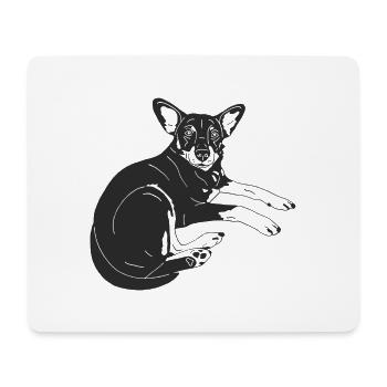 Zwergpinscher - Mousepad (Querformat) - Weiß - Vorne
