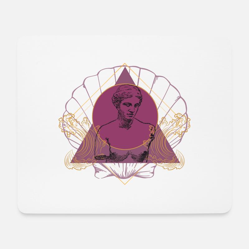 Göttin Aphrodite - Venus, Göttin der Liebe - Mousepad (Querformat) - Weiß