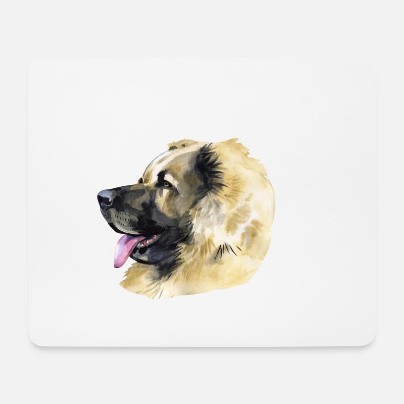 Kaukasischer Ovcharka Hundebesitzer Hundeliebhaber - Mousepad (Querformat) - Weiß