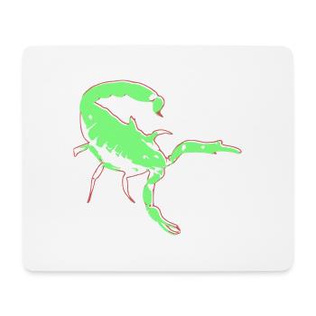 Skorpion Skorpion giftig Vector Spinnentier Tier - Mousepad (Querformat) - Weiß - Vorne