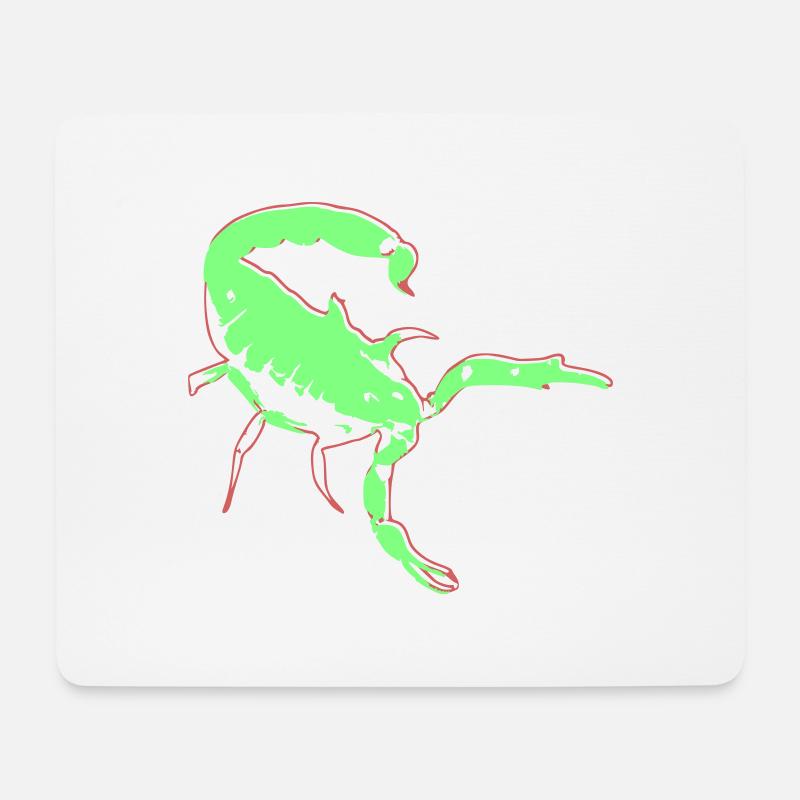 Skorpion Skorpion giftig Vector Spinnentier Tier - Mousepad (Querformat) - Weiß