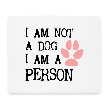 Hund Hunderechte Tierrechte lustig Hunde Vector 2 - Mousepad (Querformat) - Weiß - Vorne