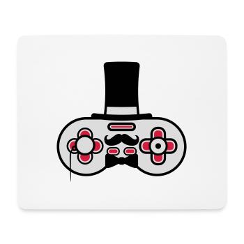 Gentlemen old controller retro - Mouse Pad (horizontal) - white - Front