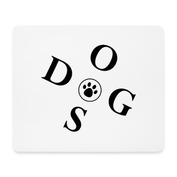 Hund Chien - Tapis de souris (format paysage) - blanc - Devant