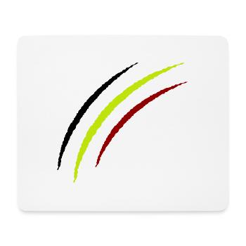 Griffes Belgique - Tapis de souris (format paysage) - blanc - Devant