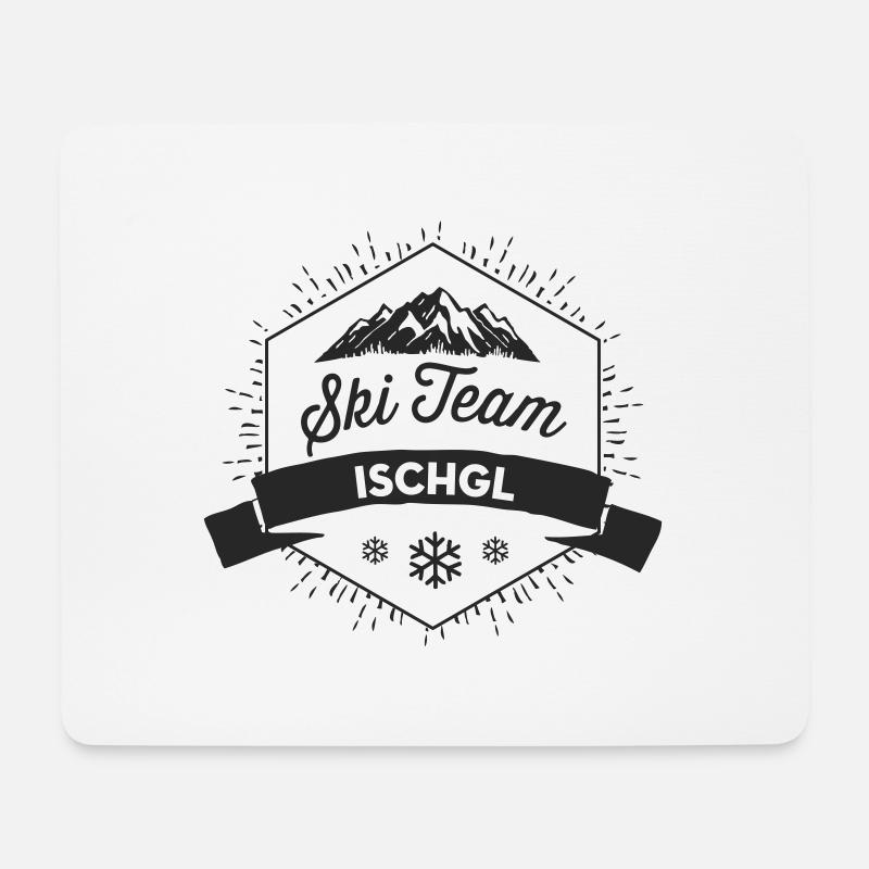 Skiteam Ischgl - Mousepad (Querformat) - Weiß