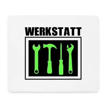 werkzeug werkstatt 02 - Mousepad (Querformat) - Weiß - Vorne