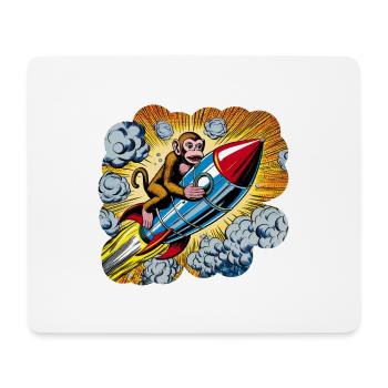 The flying ape - Mousepad (Querformat) - Weiß - Vorne