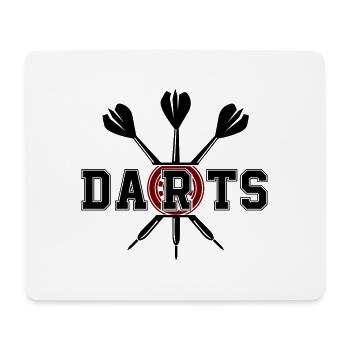 darts - Mousepad (Querformat) - Weiß - Vorne
