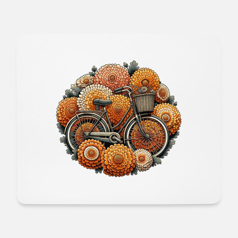 Fahrrad - Mousepad (Querformat) - Weiß