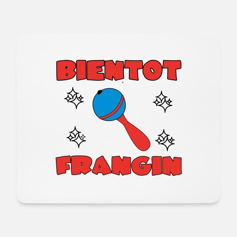 BALD BRÜDER - Mousepad (Querformat) - Weiß