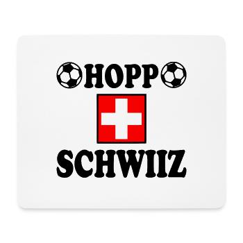Hopp schwiiz - Tapis de souris (format paysage) - blanc - Devant