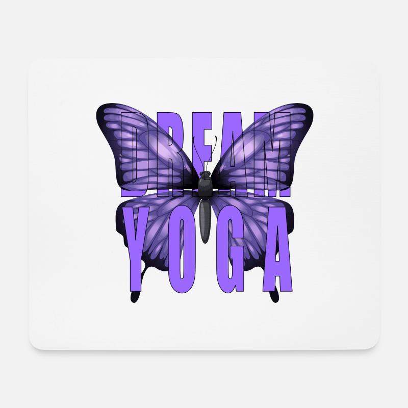 Traum-Yoga - Mousepad (Querformat) - Weiß