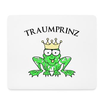 Prince Charming Frog King - Mouse Pad (horizontal) - white - Front