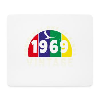 Vintage 1969 Retro - Bursdag - Mouse Pad (horizontal) - white - Front