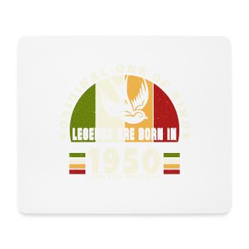 1950 Vintage Birthday Legend Gift - Mouse Pad (horizontal) - white - Front