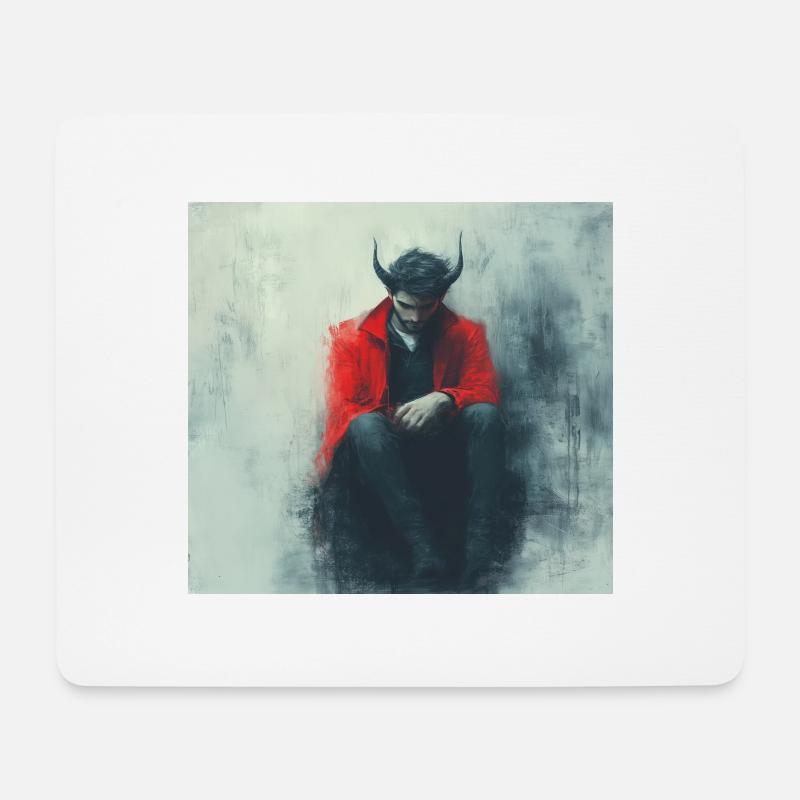 Devil - Mouse Pad (horizontal) - white