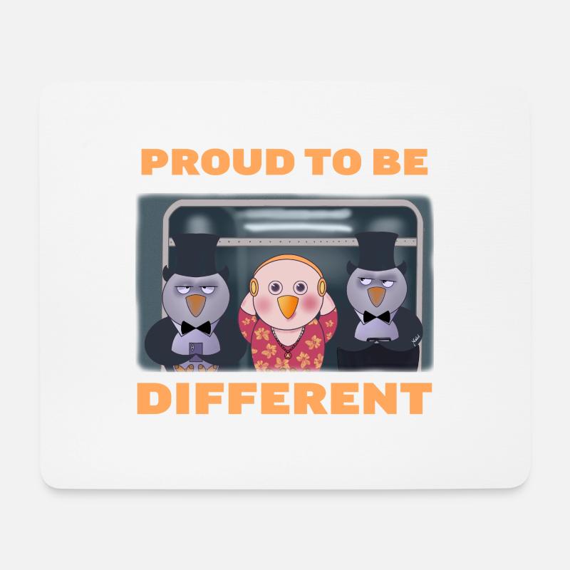 Proud to be different - Mouse Pad (horizontal) - white