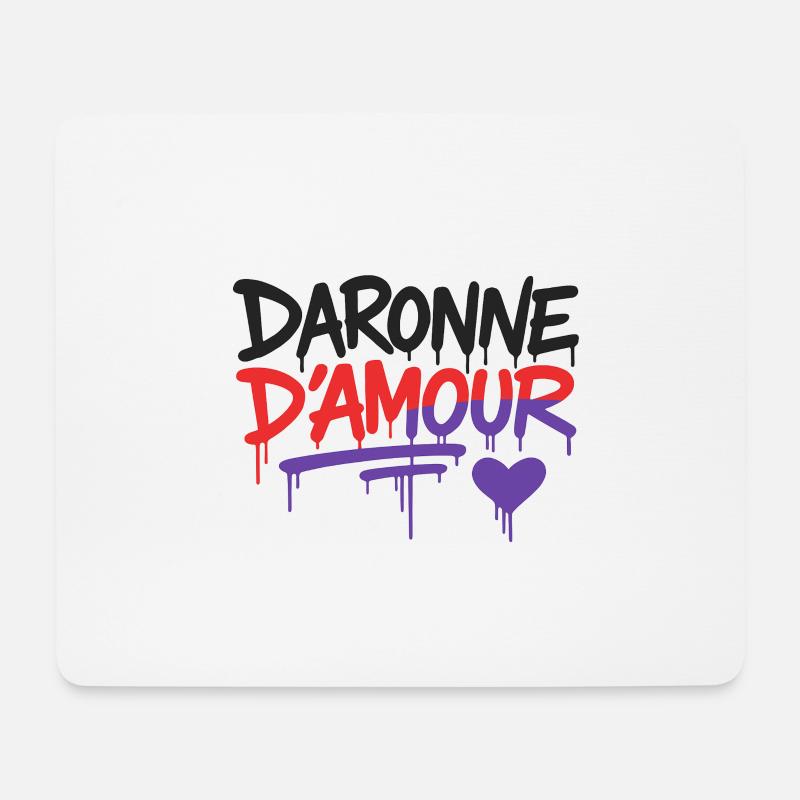 Daronne d'amour - Mouse Pad (horizontal) - white